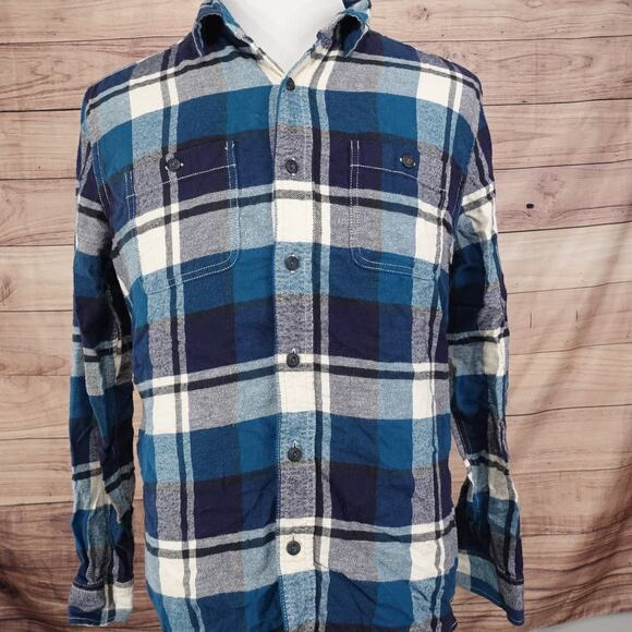 American Eagle Shirt Mens Large Plaid Heritage Flannel Long Sleeve Classic Fit - Picture 3 of 8